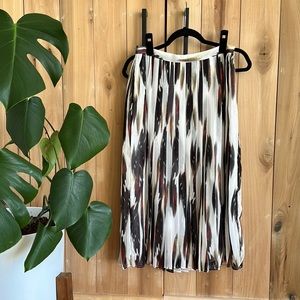 Banana Republic Factory Watercolor Stripe Midi Skirt